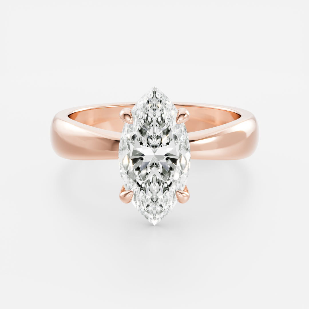 Oval Three Stone Lab Grown Diamond Engagement Ring