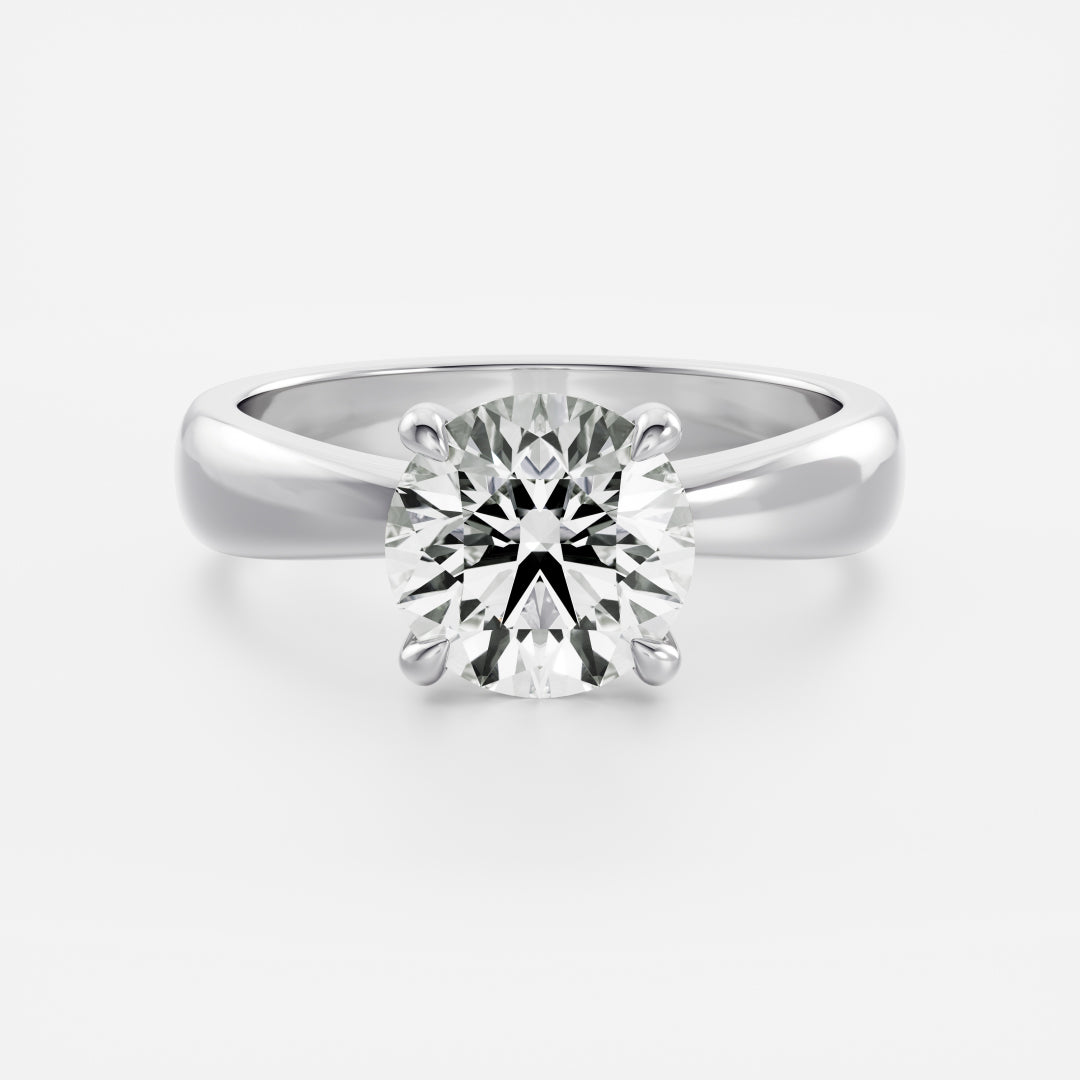 Oval Three Stone Lab Grown Diamond Engagement Ring