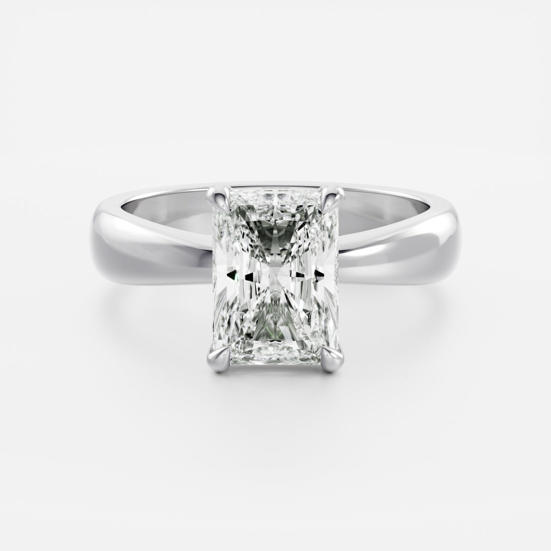 Oval Three Stone Lab Grown Diamond Engagement Ring