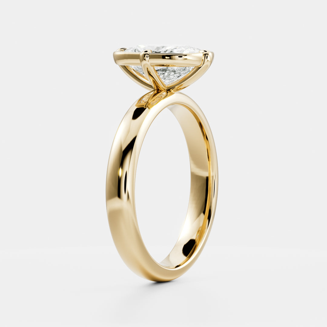 Oval Three Stone Lab Grown Diamond Engagement Ring