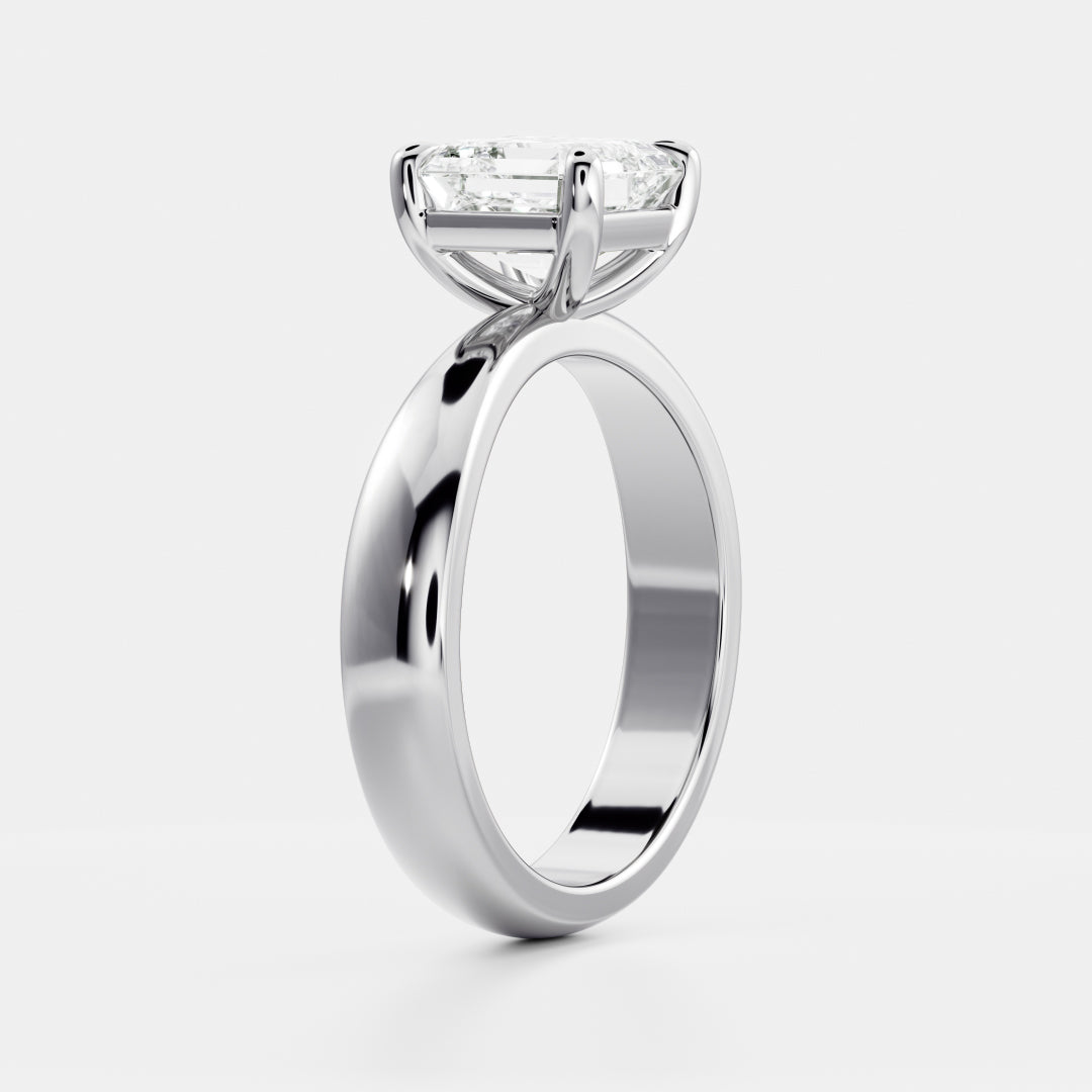 Oval Three Stone Lab Grown Diamond Engagement Ring