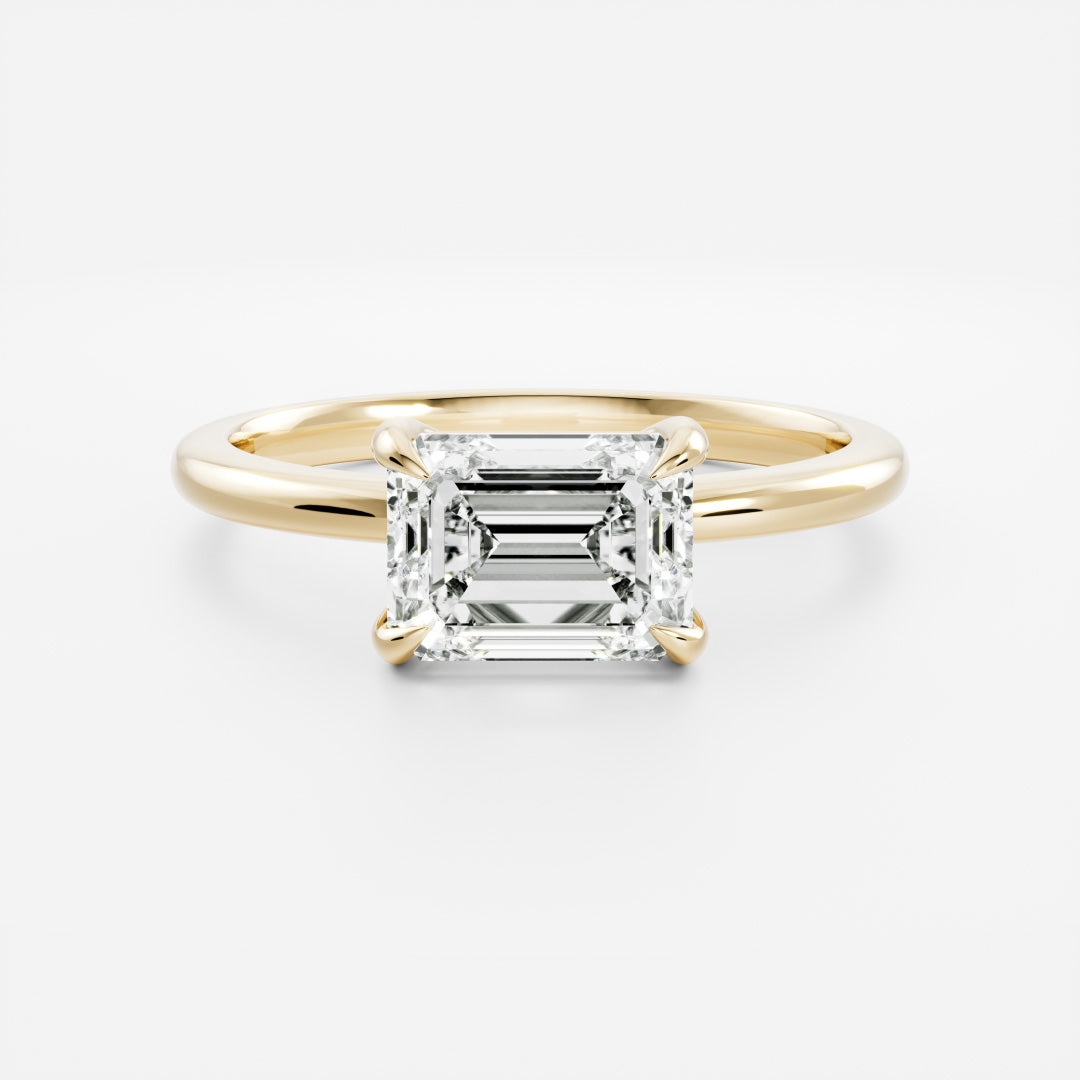 Oval Three Stone Lab Grown Diamond Engagement Ring