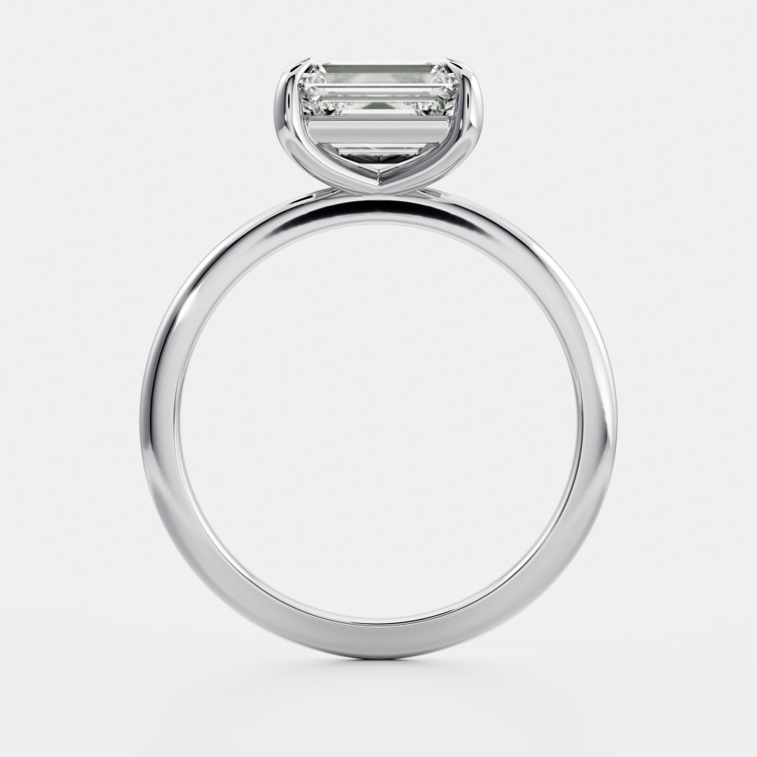 Oval Three Stone Lab Grown Diamond Engagement Ring