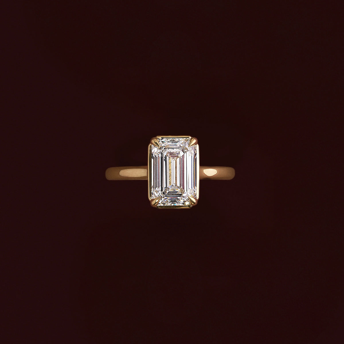 Oval Three Stone Lab Grown Diamond Engagement Ring