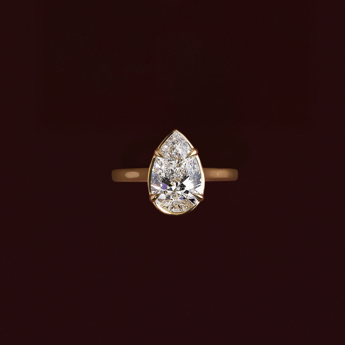 Oval Three Stone Lab Grown Diamond Engagement Ring