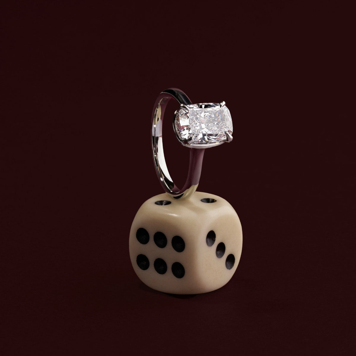 Oval Three Stone Lab Grown Diamond Engagement Ring