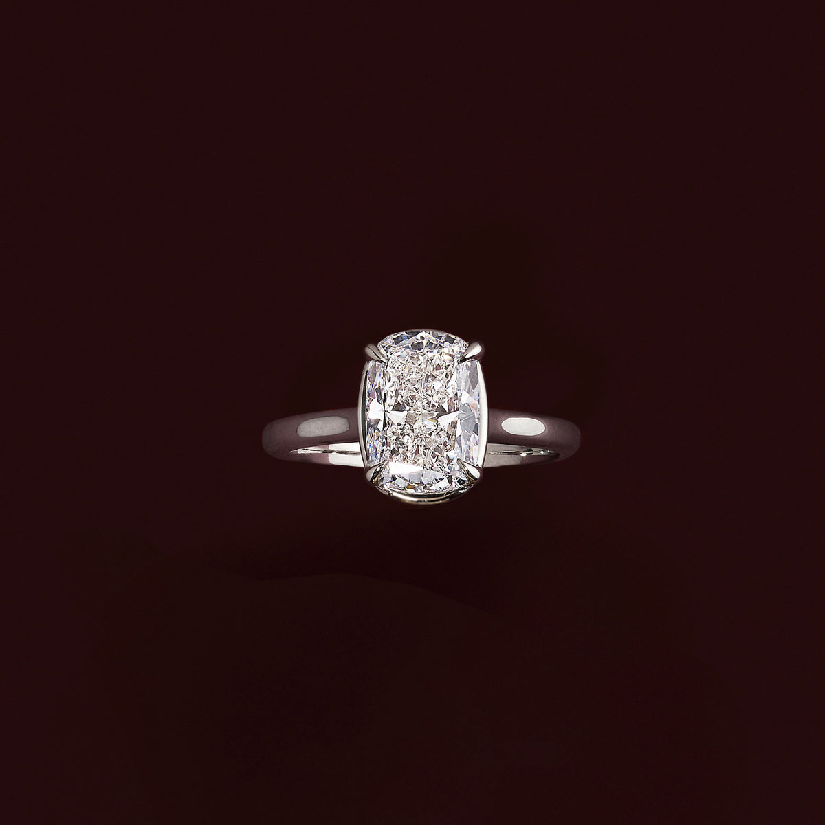 Oval Three Stone Lab Grown Diamond Engagement Ring