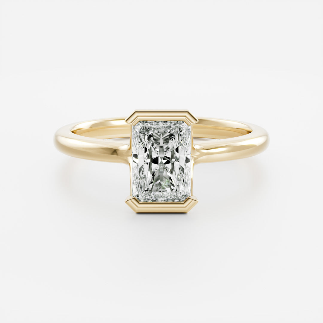 Oval Three Stone Lab Grown Diamond Engagement Ring
