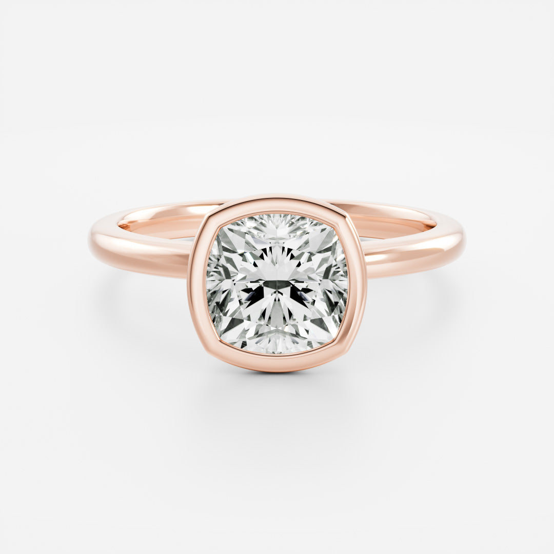 Oval Three Stone Lab Grown Diamond Engagement Ring
