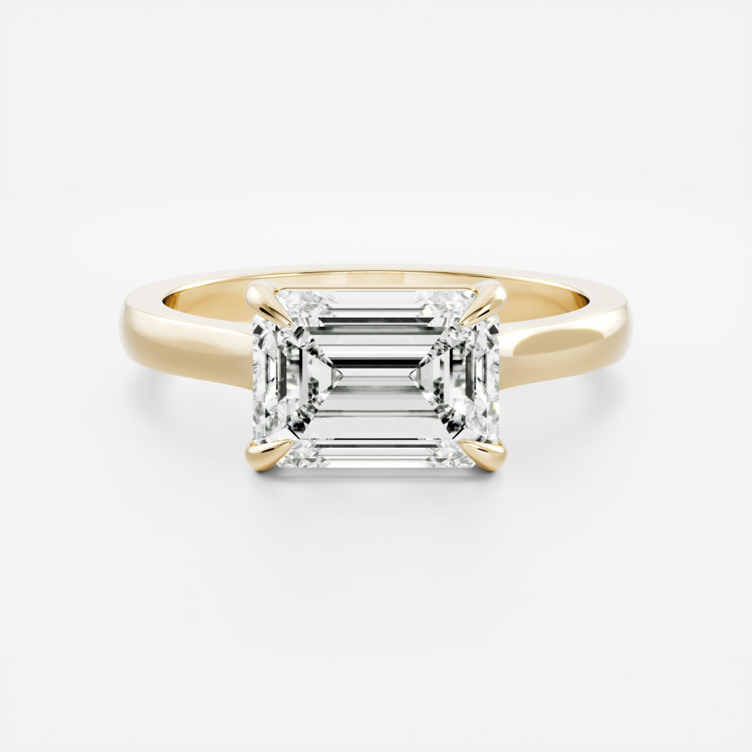 Oval Three Stone Lab Grown Diamond Engagement Ring