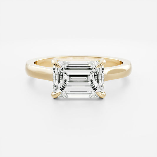 Oval Three Stone Lab Grown Diamond Engagement Ring