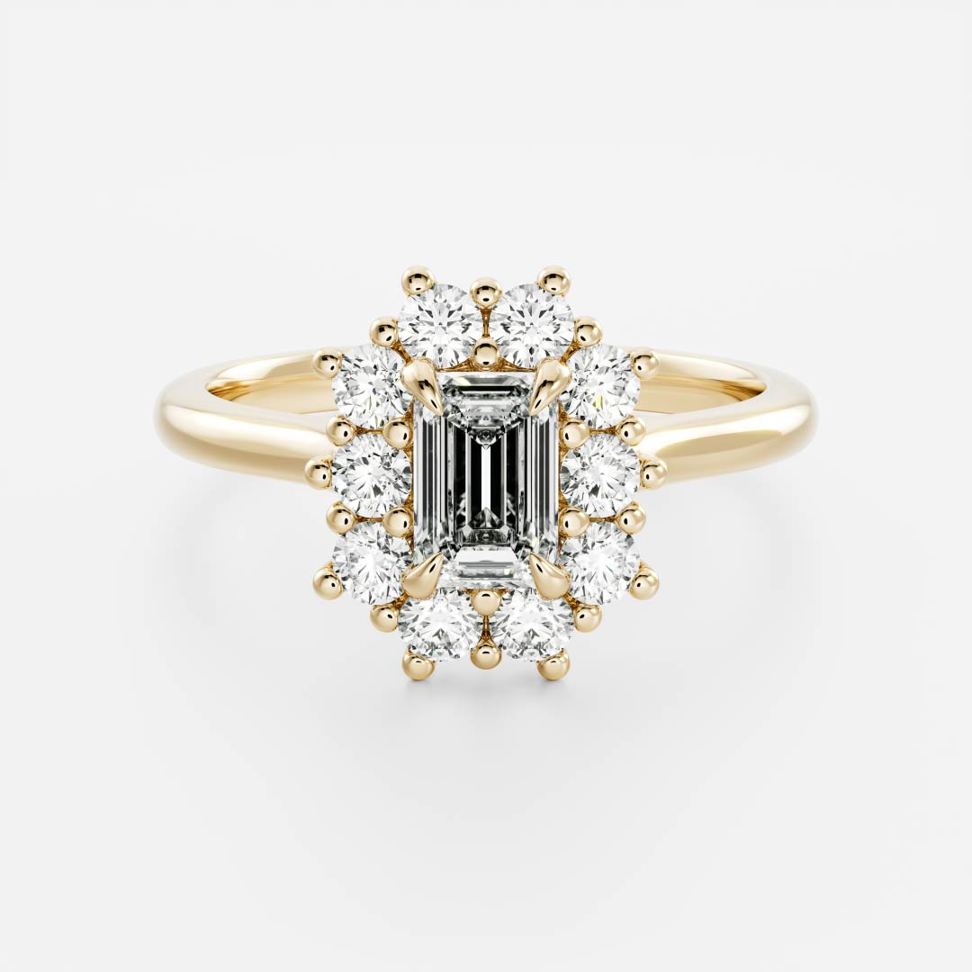 Oval Three Stone Lab Grown Diamond Engagement Ring