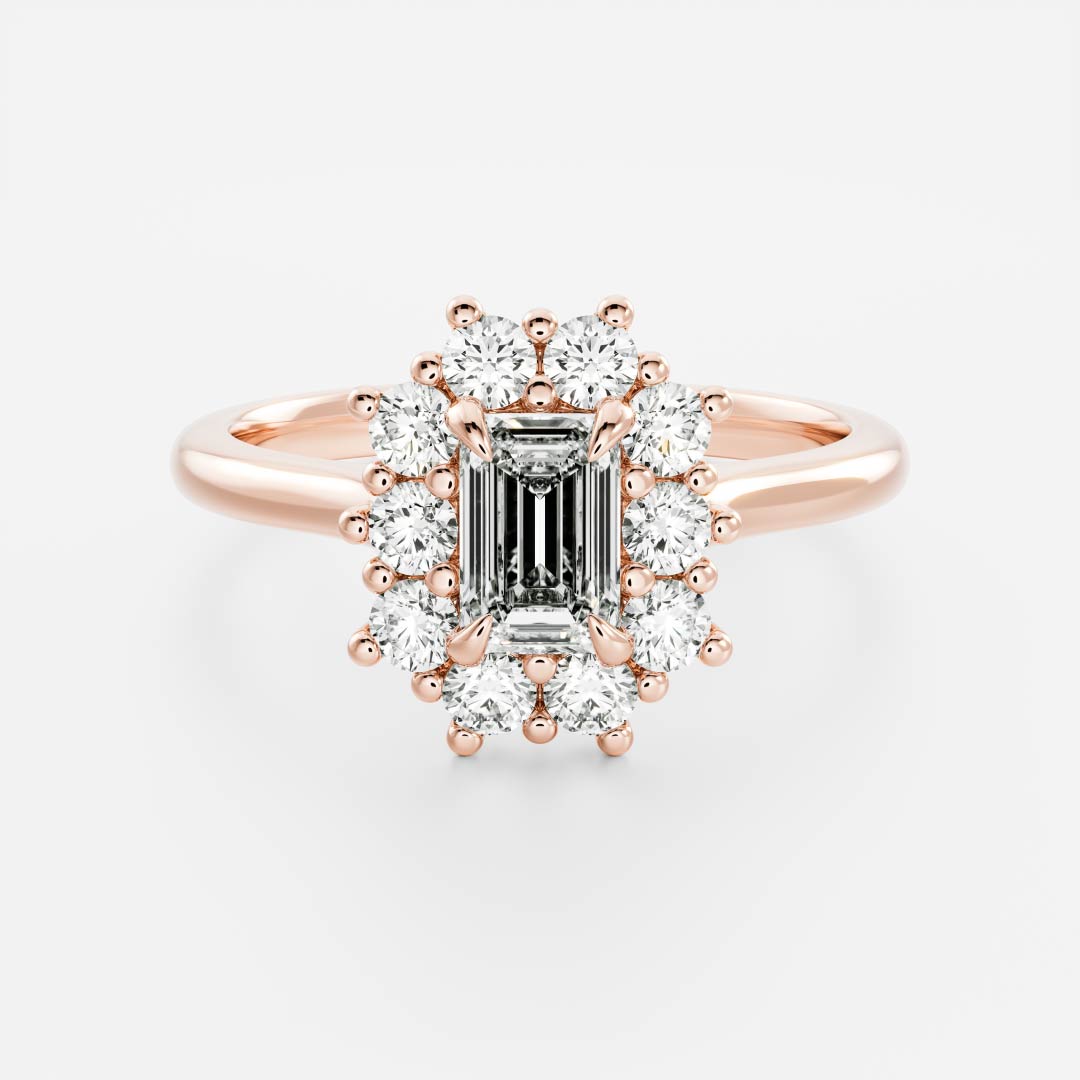Oval Three Stone Lab Grown Diamond Engagement Ring