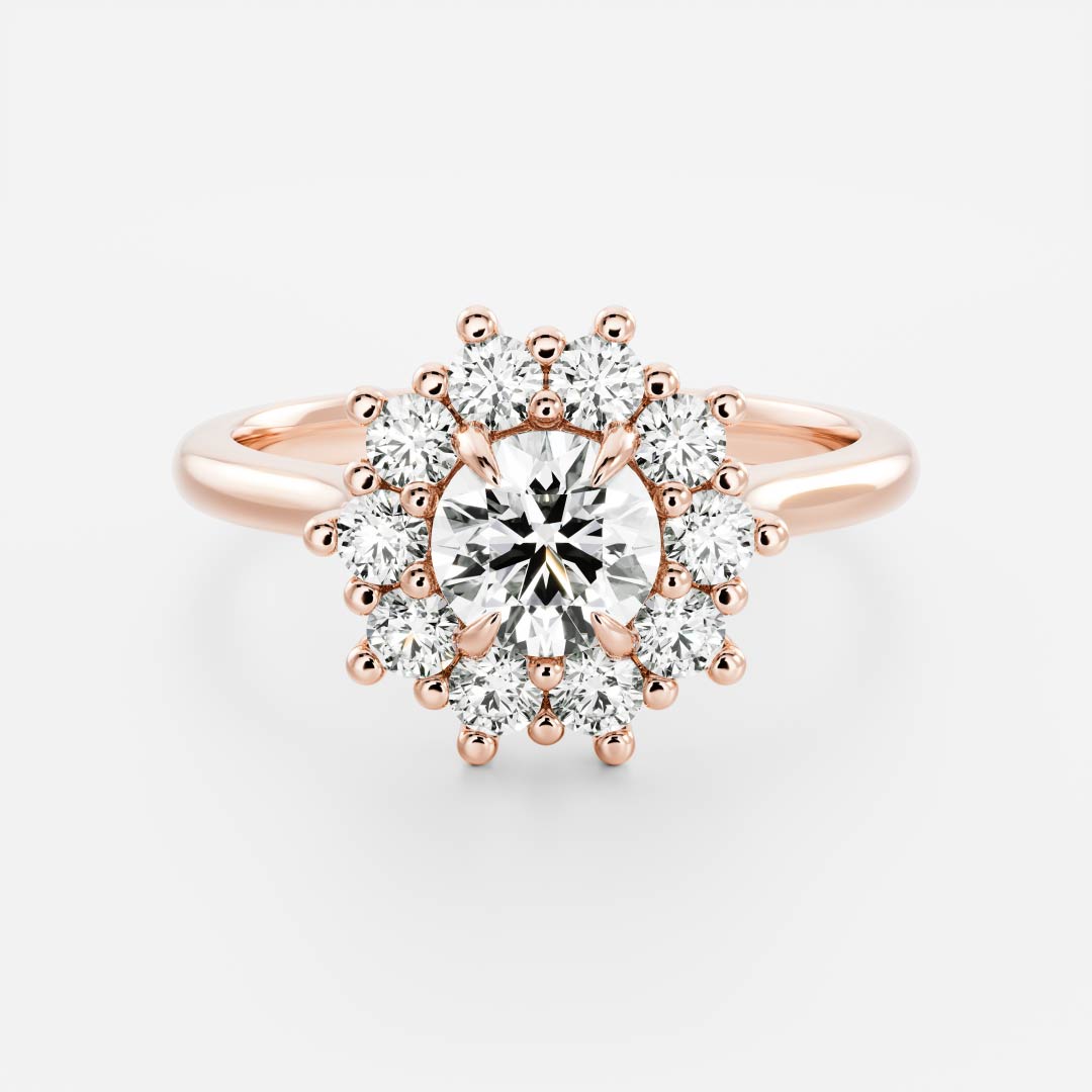 Oval Three Stone Lab Grown Diamond Engagement Ring