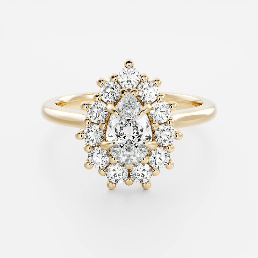 Oval Three Stone Lab Grown Diamond Engagement Ring