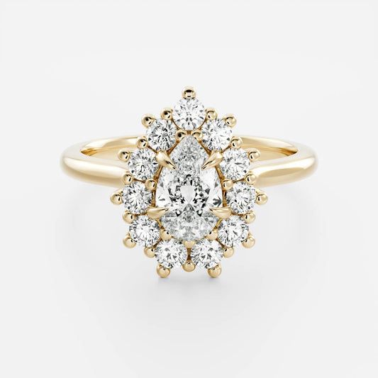 Oval Three Stone Lab Grown Diamond Engagement Ring