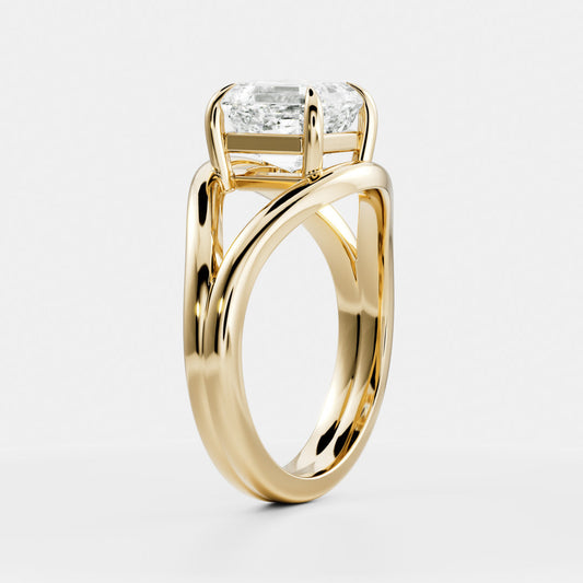 Oval Three Stone Lab Grown Diamond Engagement Ring