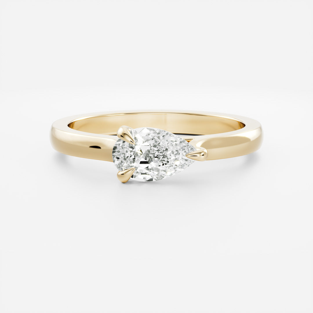 Oval Three Stone Lab Grown Diamond Engagement Ring