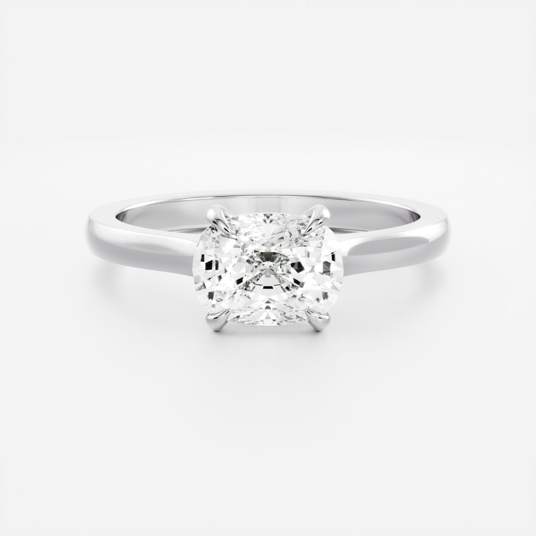 Oval Three Stone Lab Grown Diamond Engagement Ring