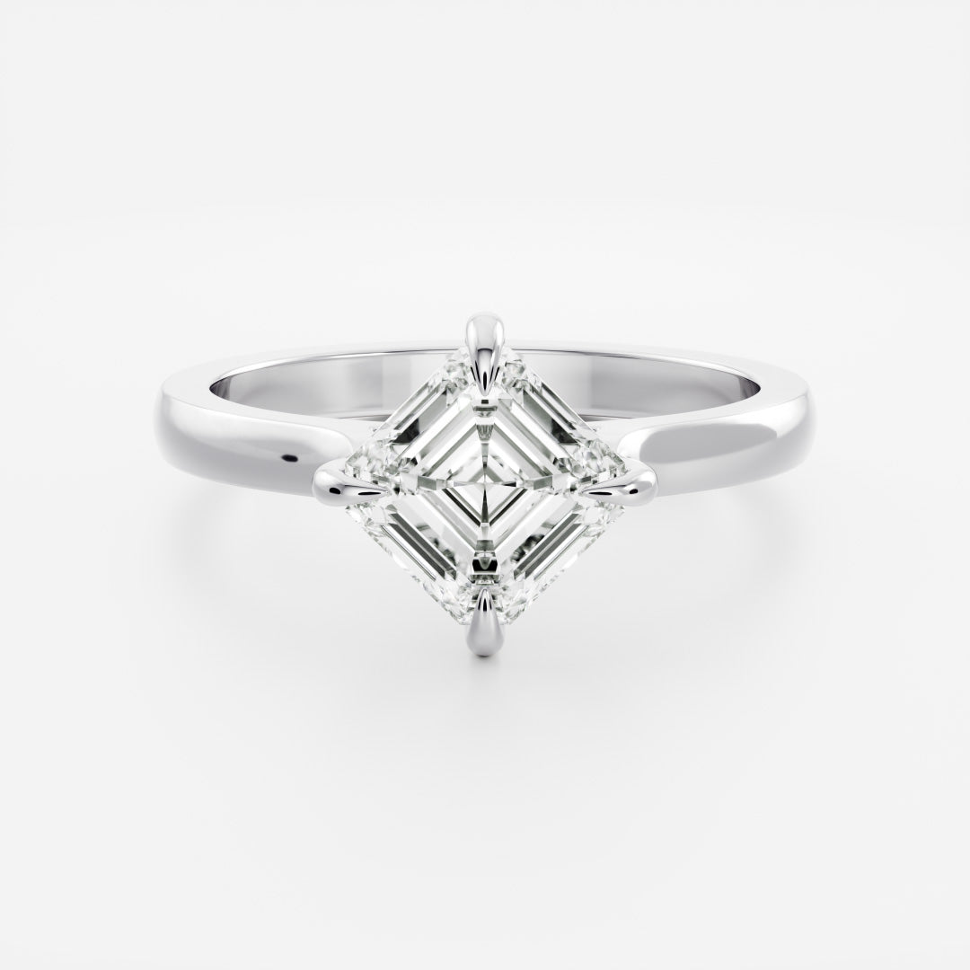 Oval Three Stone Lab Grown Diamond Engagement Ring