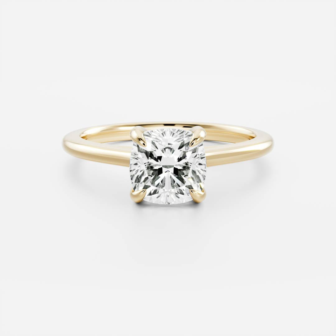 Oval Three Stone Lab Grown Diamond Engagement Ring