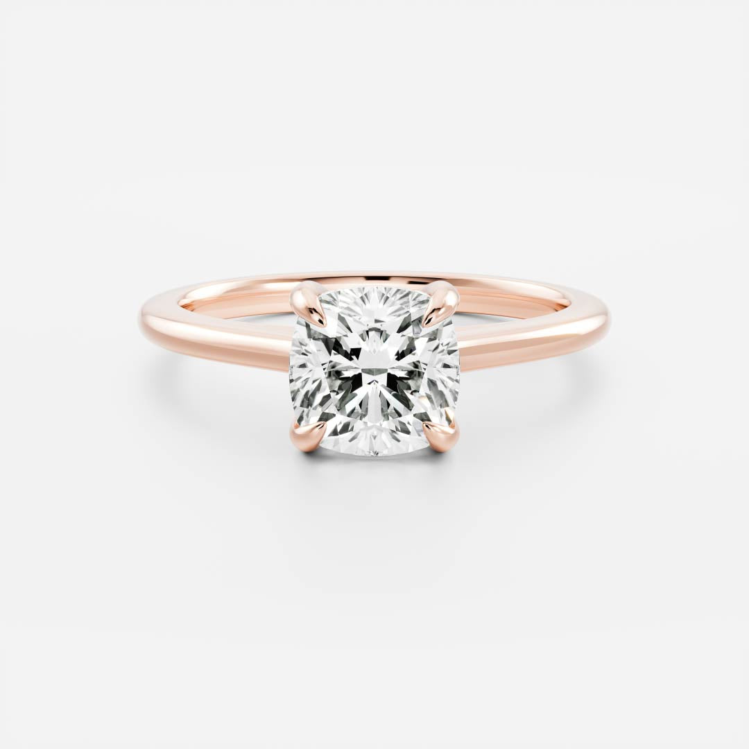 Oval Three Stone Lab Grown Diamond Engagement Ring
