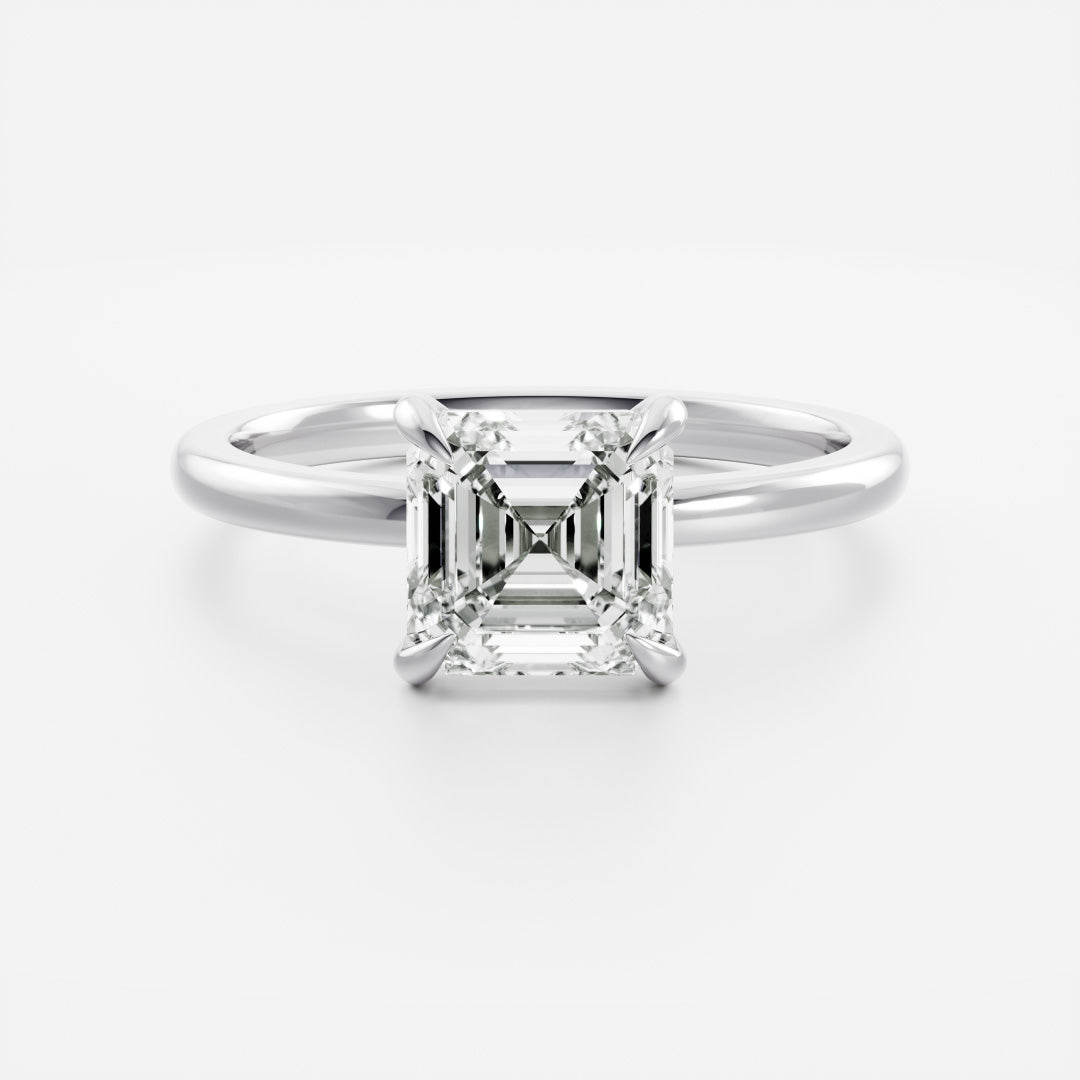 Oval Three Stone Lab Grown Diamond Engagement Ring