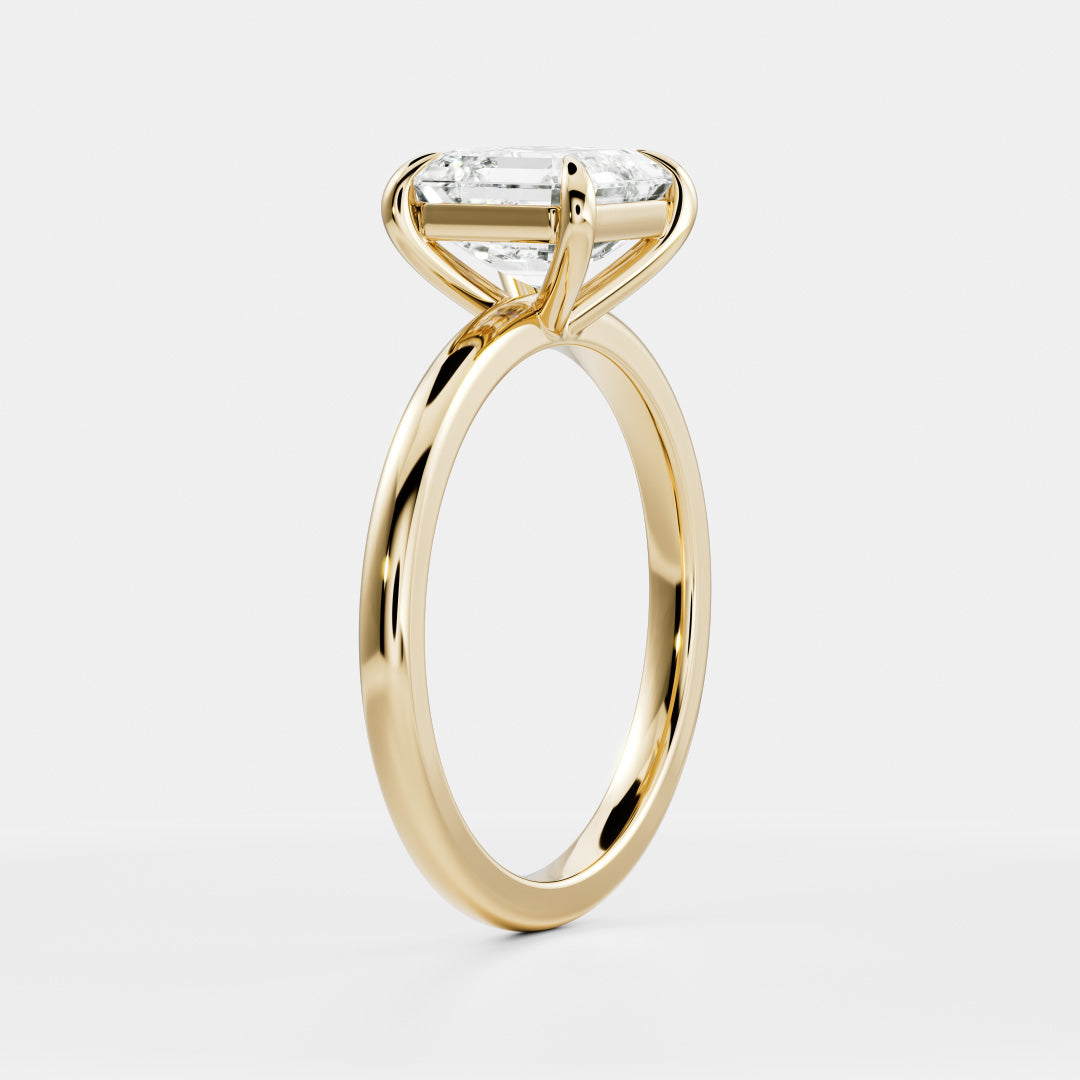 Oval Three Stone Lab Grown Diamond Engagement Ring