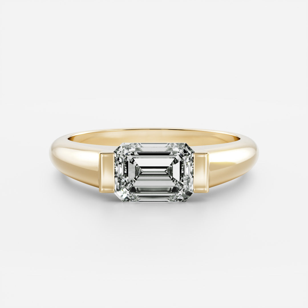 Oval Three Stone Lab Grown Diamond Engagement Ring