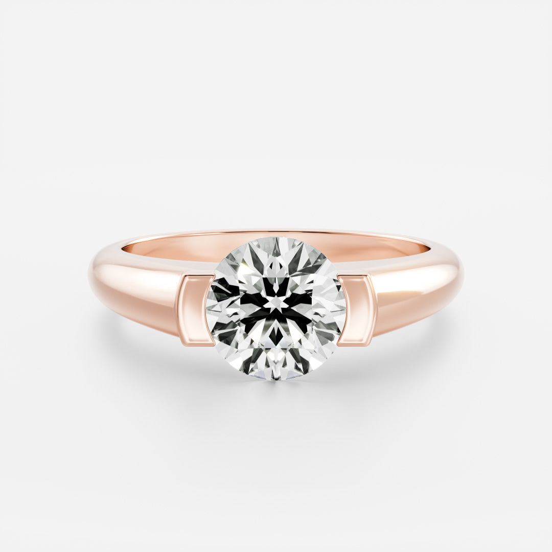Oval Three Stone Lab Grown Diamond Engagement Ring