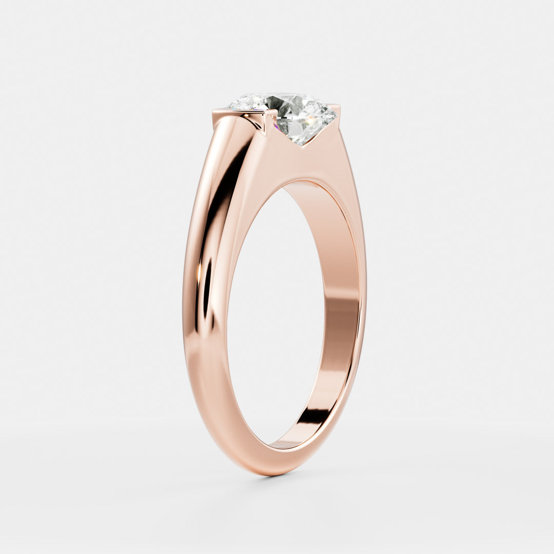 Oval Three Stone Lab Grown Diamond Engagement Ring