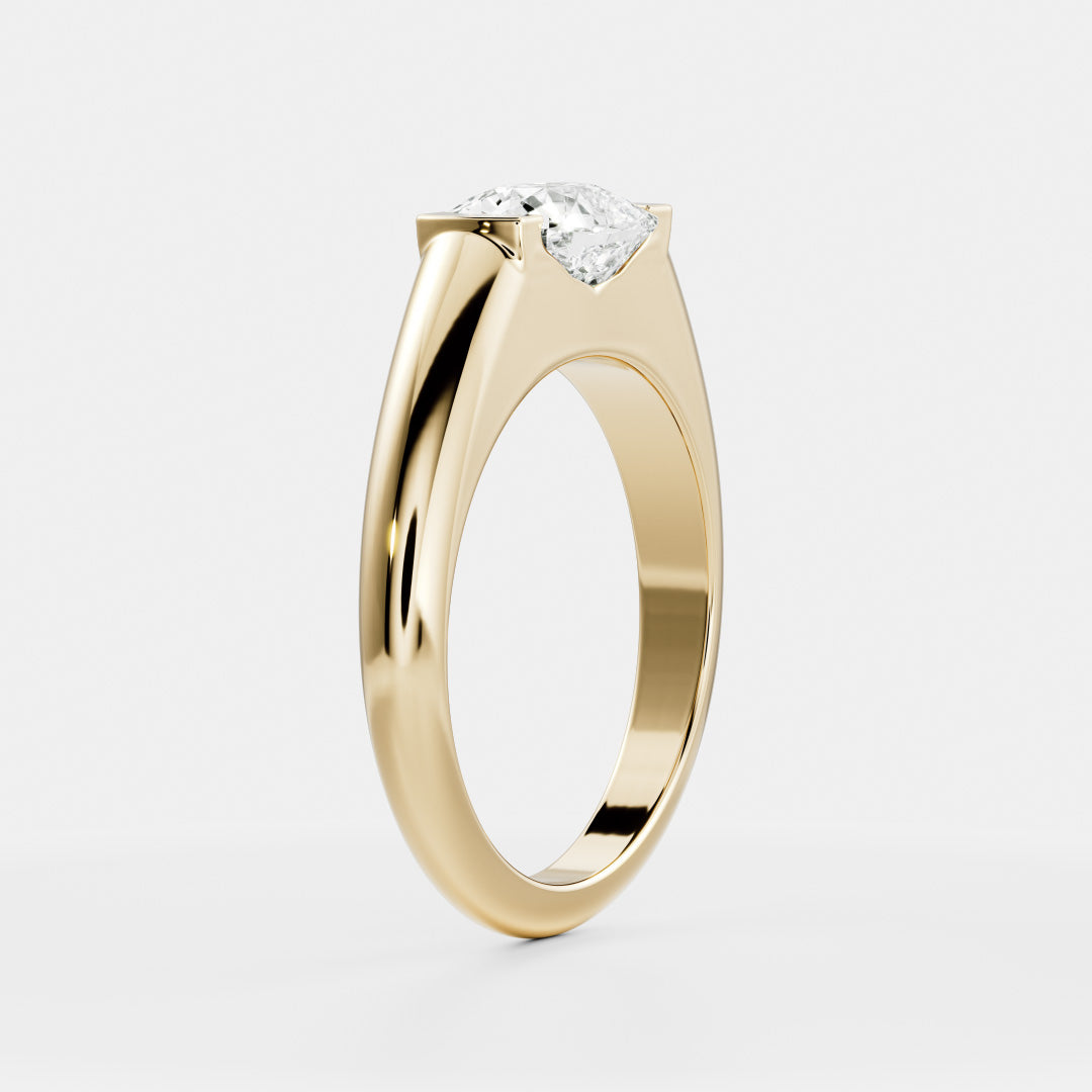 Oval Three Stone Lab Grown Diamond Engagement Ring