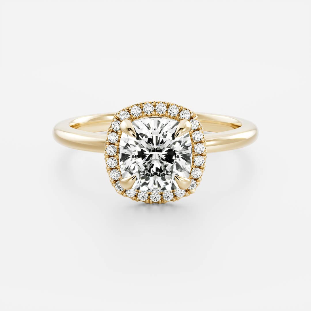 Oval Three Stone Lab Grown Diamond Engagement Ring
