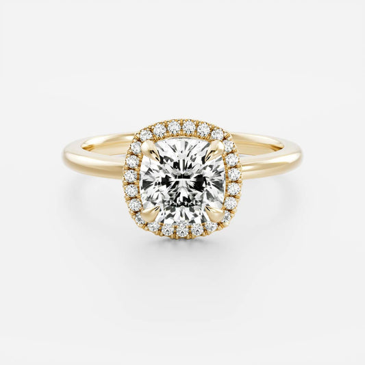 Oval Three Stone Lab Grown Diamond Engagement Ring