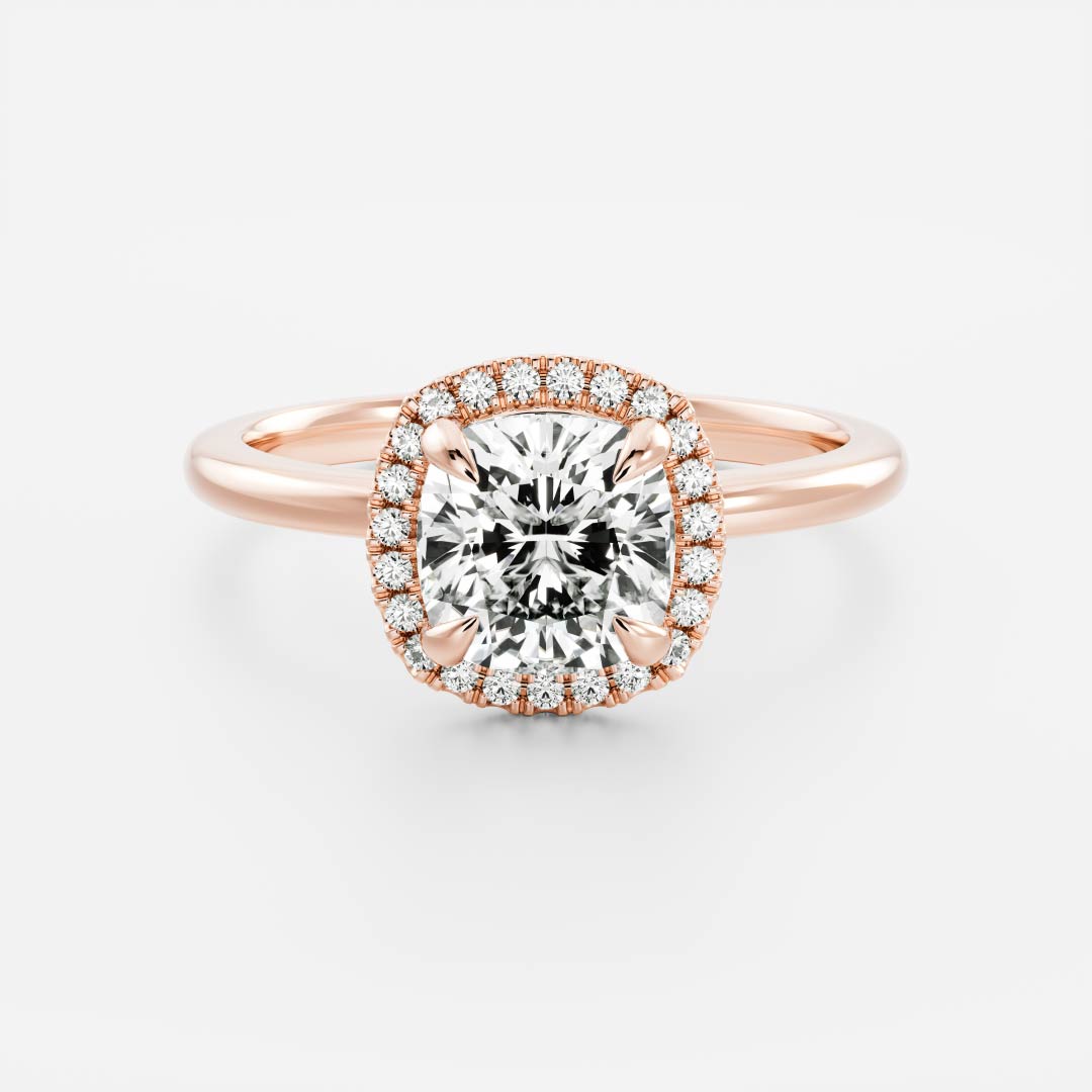 Oval Three Stone Lab Grown Diamond Engagement Ring