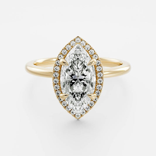 Oval Three Stone Lab Grown Diamond Engagement Ring