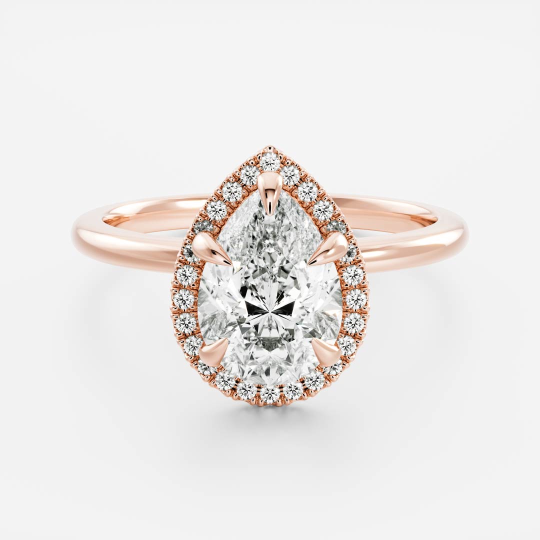 Oval Three Stone Lab Grown Diamond Engagement Ring