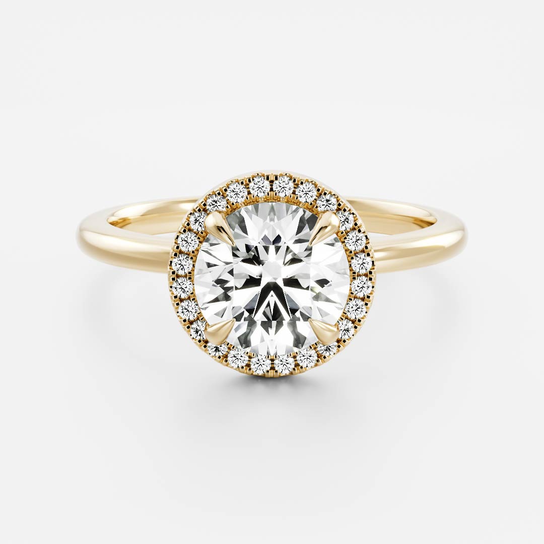 Oval Three Stone Lab Grown Diamond Engagement Ring