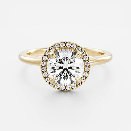 Oval Three Stone Lab Grown Diamond Engagement Ring