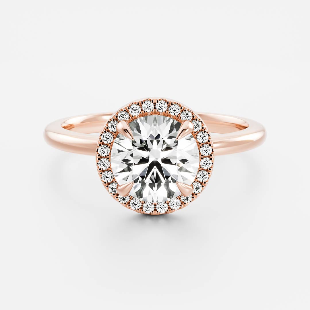 Oval Three Stone Lab Grown Diamond Engagement Ring