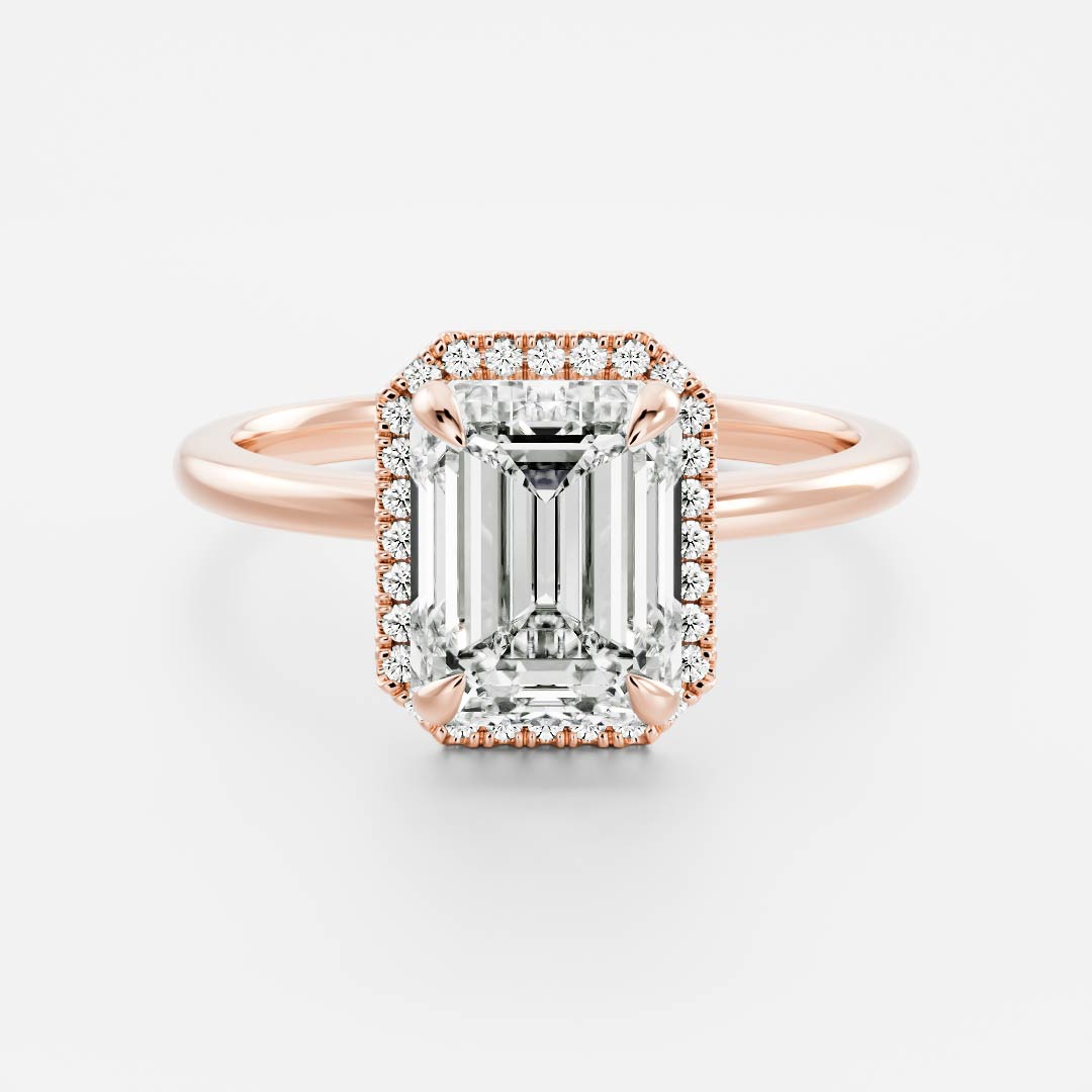 Oval Three Stone Lab Grown Diamond Engagement Ring
