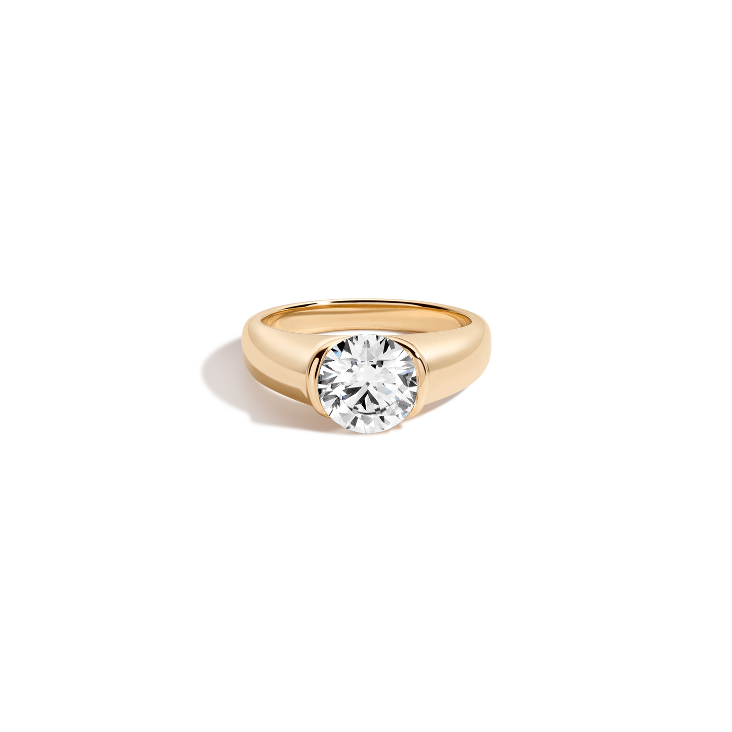 2 CT Round Three Stones Lab Grown Diamond Engagement Ring