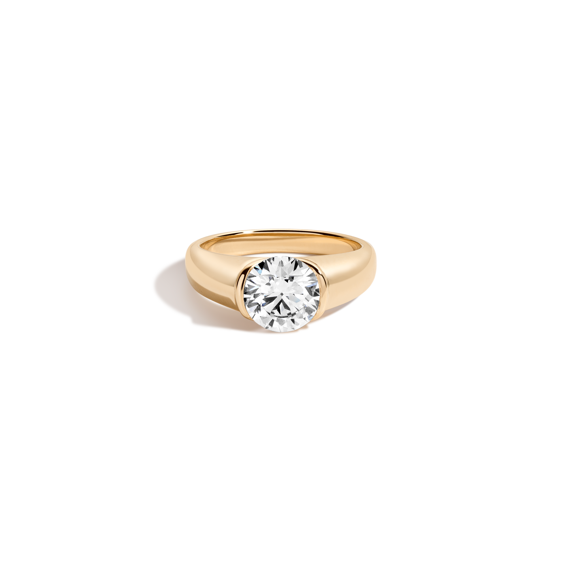 2 CT Round Three Stones Lab Grown Diamond Engagement Ring