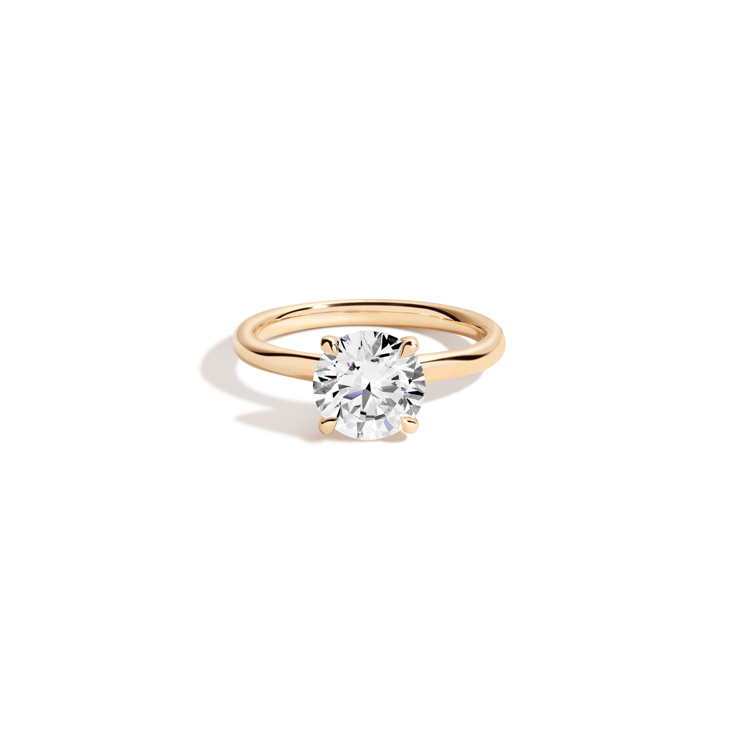 2 CT Round Three Stones Lab Grown Diamond Engagement Ring