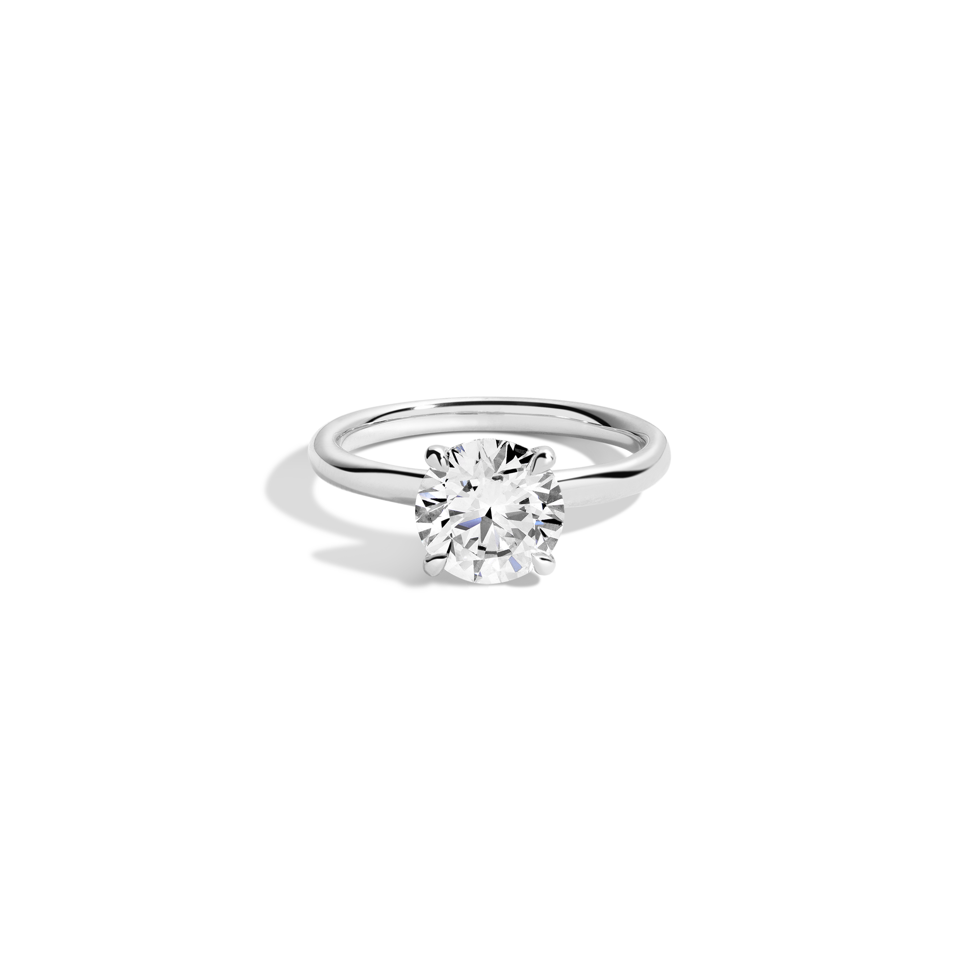 2 CT Round Three Stones Lab Grown Diamond Engagement Ring