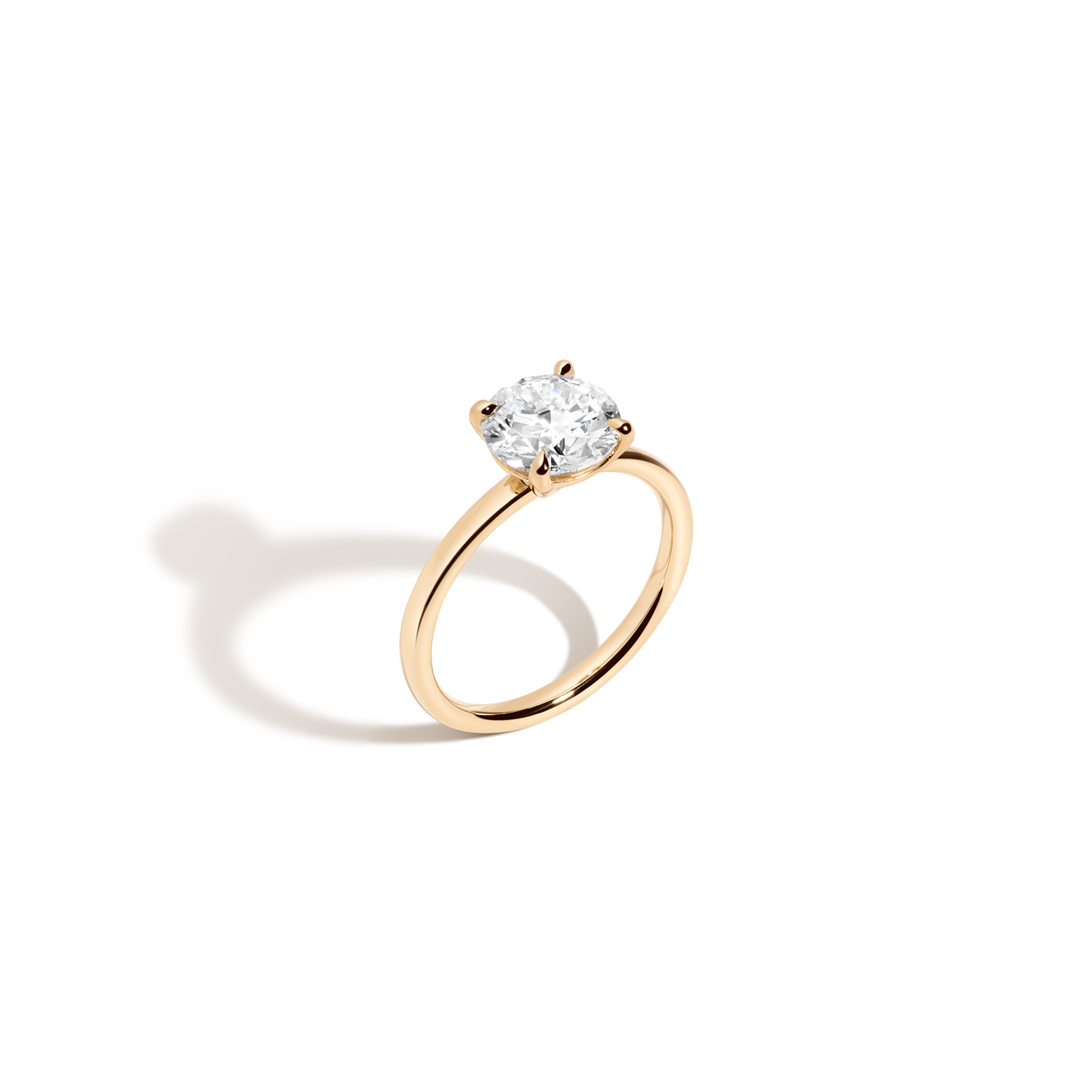 2 CT Round Three Stones Lab Grown Diamond Engagement Ring