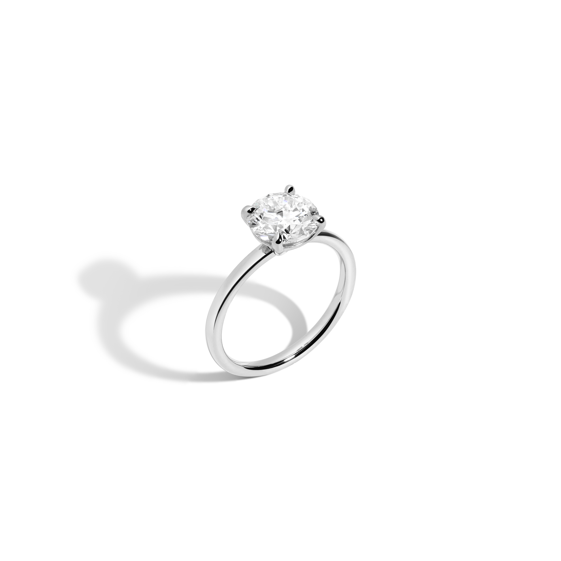2 CT Round Three Stones Lab Grown Diamond Engagement Ring