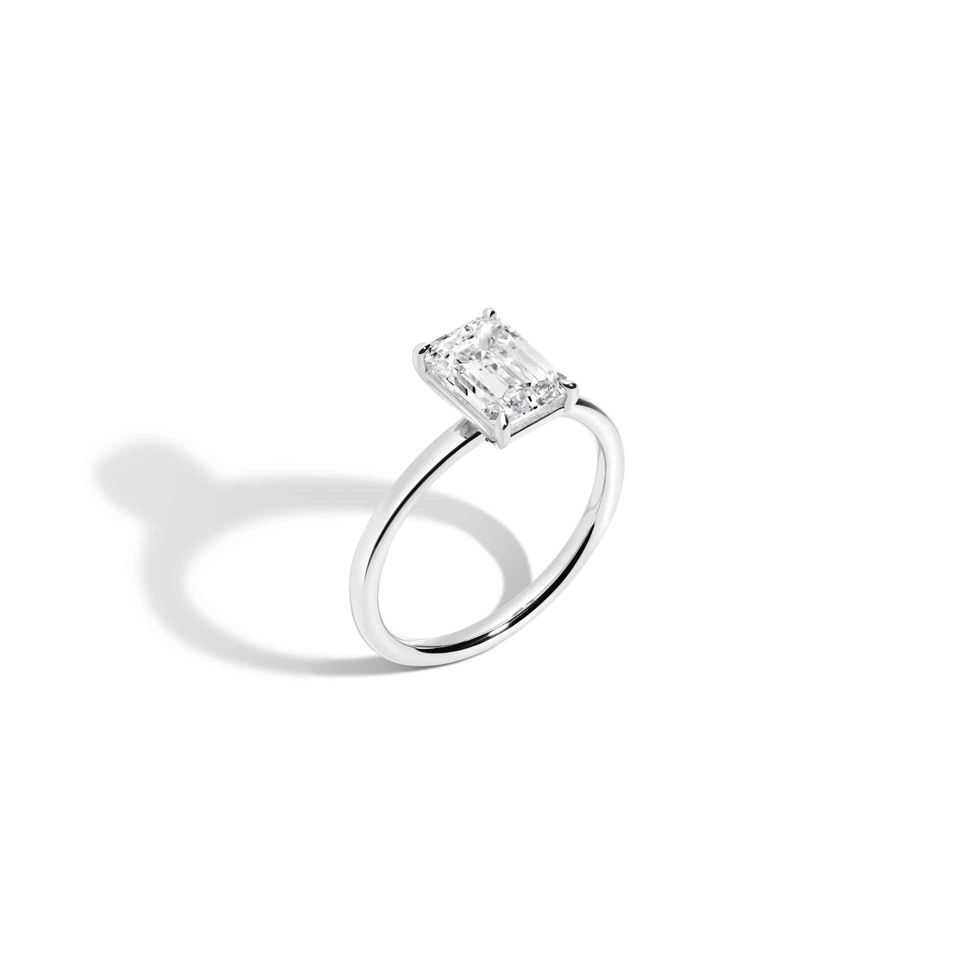2 CT Round Three Stones Lab Grown Diamond Engagement Ring