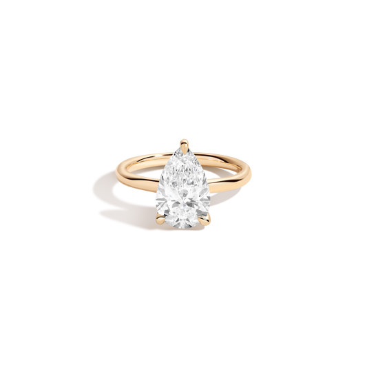 2 CT Round Three Stones Lab Grown Diamond Engagement Ring