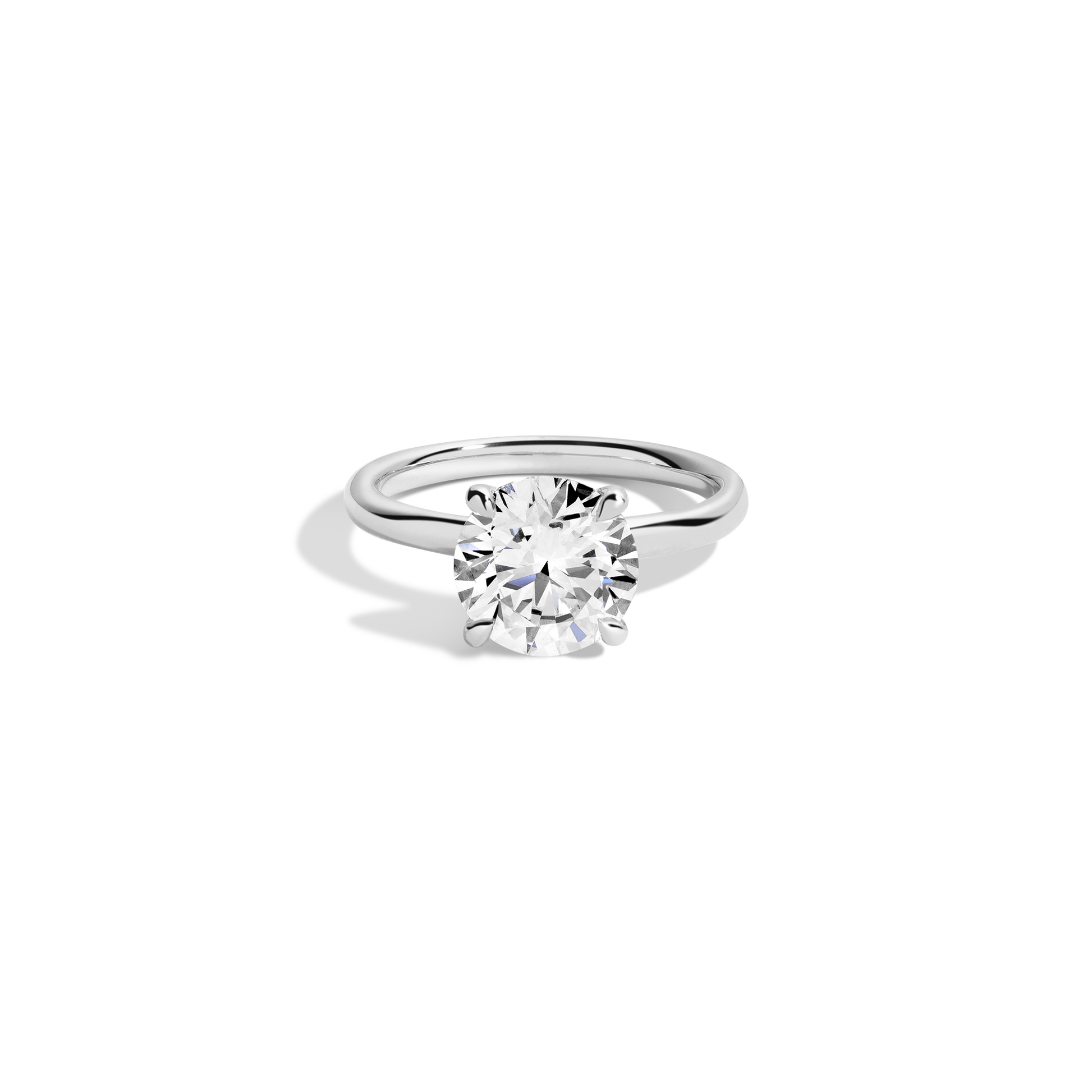 2 CT Round Three Stones Lab Grown Diamond Engagement Ring